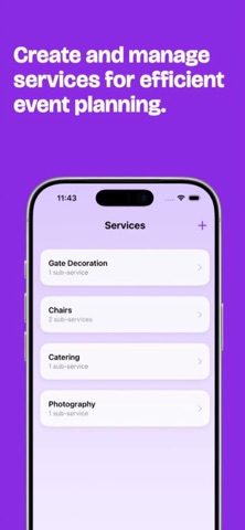 UTSAVEventPlanner iPhone screenshot