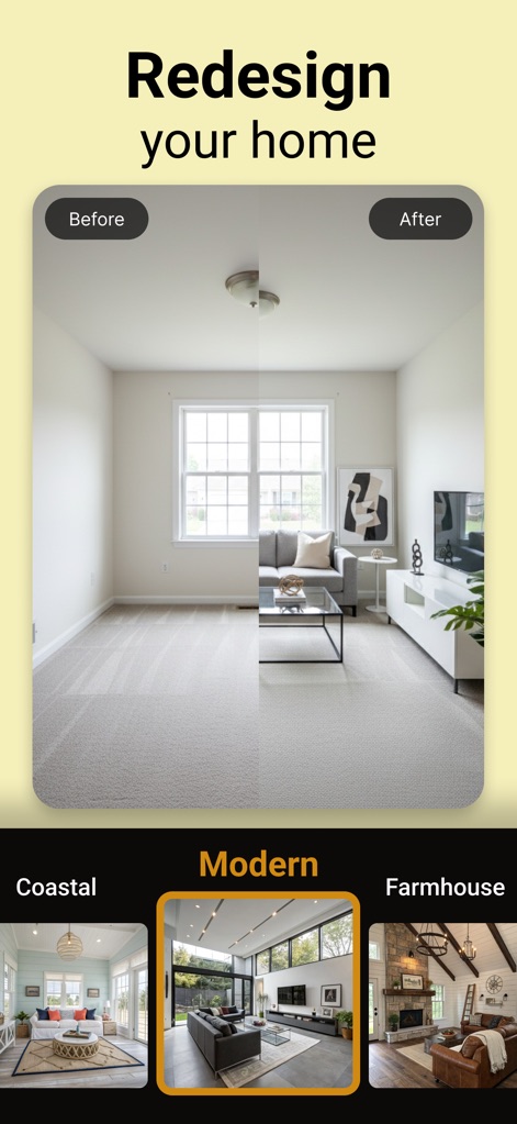 Interior AI - Home Designer AI - Graphics & Design App | MWM