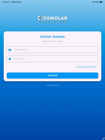 Cosmolab iPad screenshot