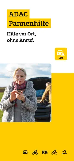 Screenshot von ADAC Pannenhilfe auf dem iPhone 1