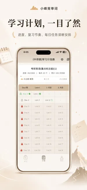小峰背单词 - 让背单词变得有趣、简单 四六级 雅思 托福 screenshot 3