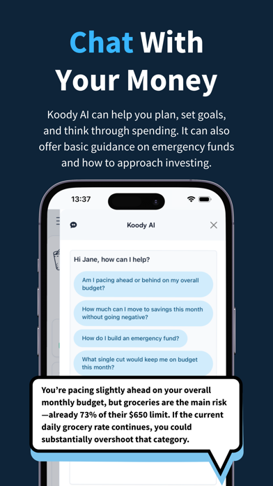 Koody - Budget & Bills Tracker iPhone screenshot 5 - Finance app
