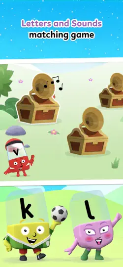 Captura de pantalla de Alphablocks World en iPhone 6