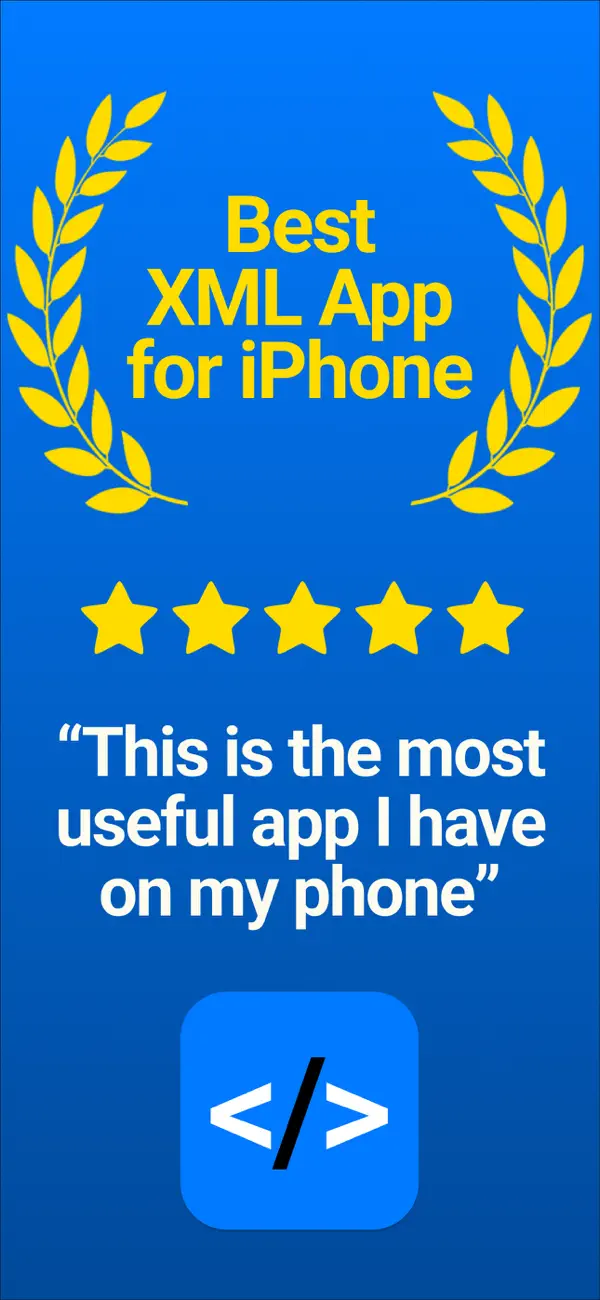 #2. XML Viewer & XML Editor (iOS) 作者: Utsav Mangla