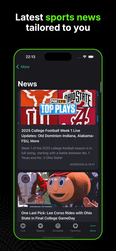 DRM - Live Sports Score & News screenshot 8 of 9