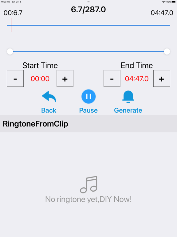 Screenshot #6 pour Ringtone DIY - Make it unique