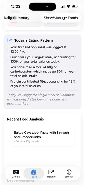 FoodSnap – Photo Food Tracker screenshot 3