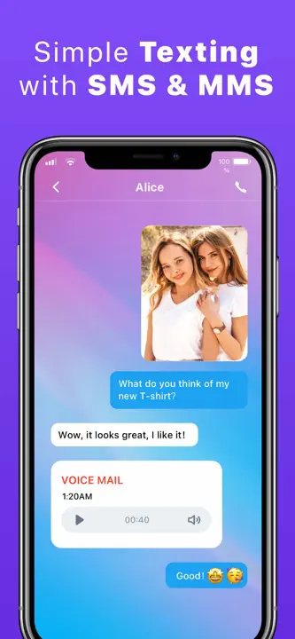 Text App: Wifi Calling+Texting: Screenshot 5 von 6
