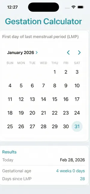 Gestation-Calculator screenshot 1
