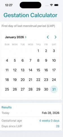 Gestation-Calculator screenshot