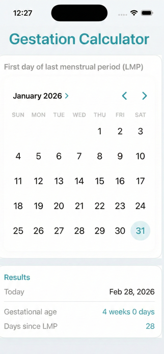Gestation-Calculator Screenshot 1 of 1
