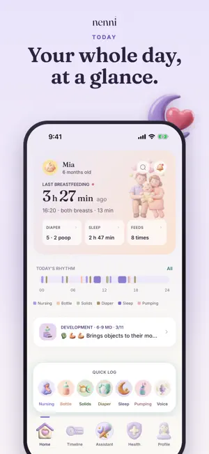 Nenni: Baby & Feeding Tracker screenshot 1