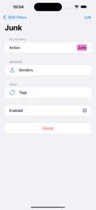 Message Filter - Unwanted SMS screenshot #2 for iPhone