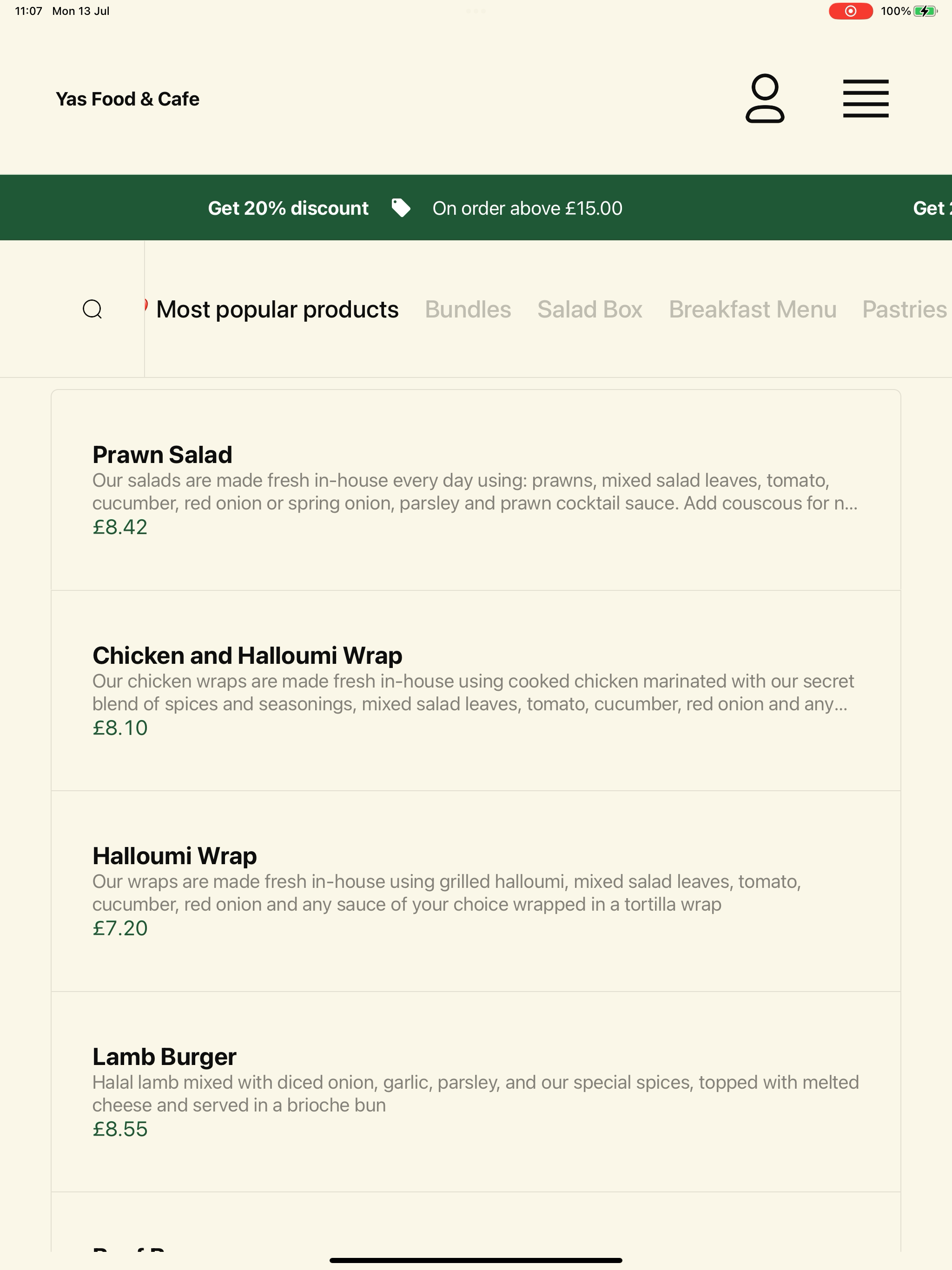 Yas Food & Cafe screenshot 13