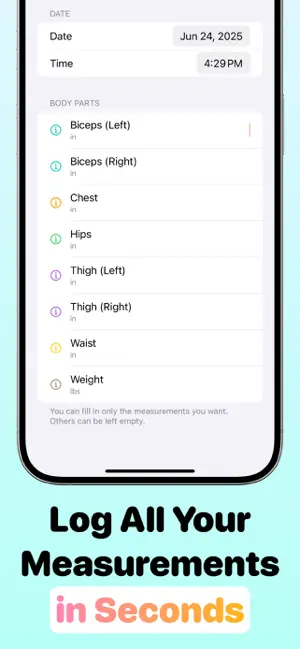 My Body Measurement Tracker screenshot 4