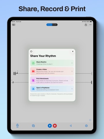 Rhythm Generator iPad screenshot