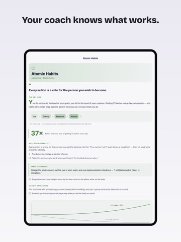 Goals: AI Coach, Habit Tracker iPad screenshot