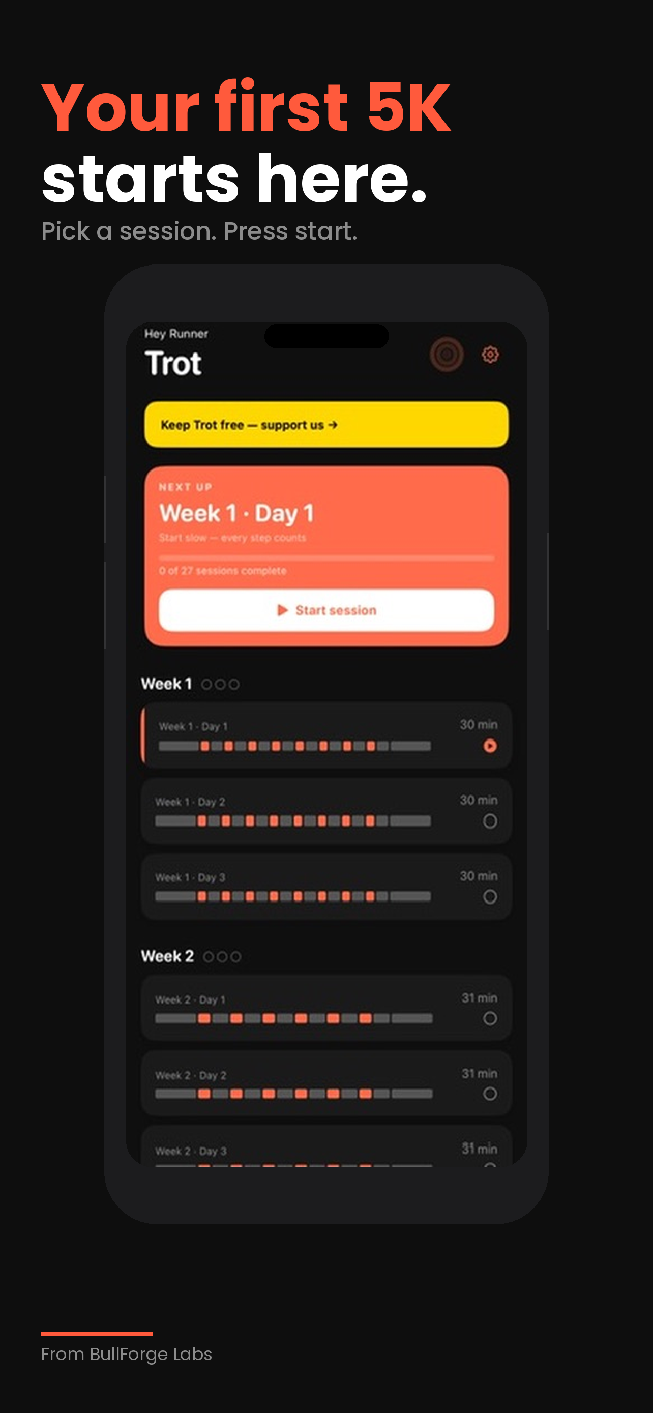 Trot: Couch to 5K Run Trainer screenshot 3