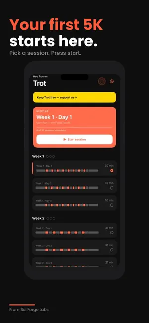 Trot: Couch to 5K Run Trainer screenshot 3