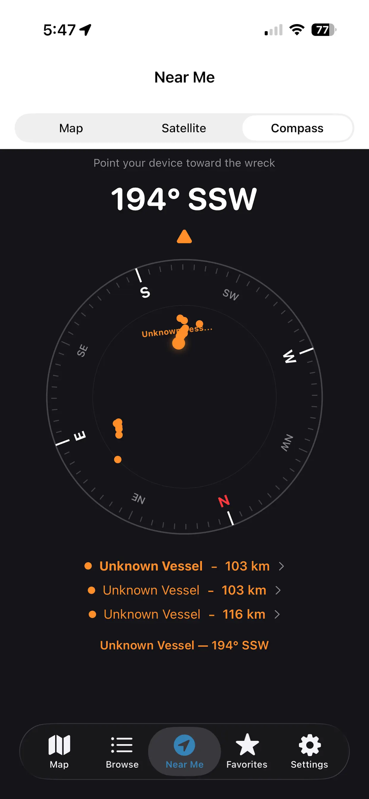 #9. WreckMap (iOS) Por: Arctic Surf Designs