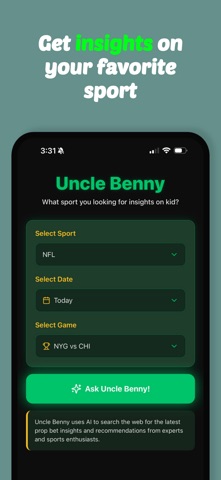 Uncle Benny Sports Picks screenshot