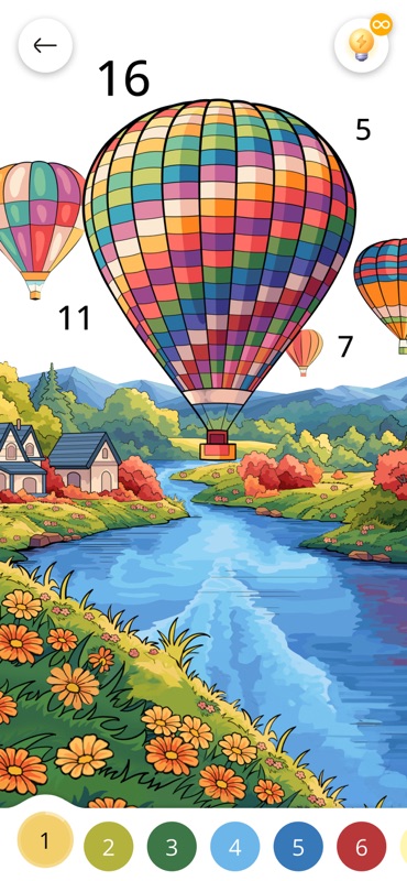 Pintar por Número jogos legais screenshot 1