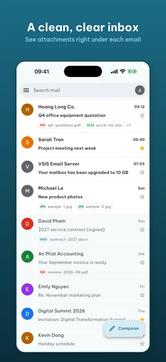VsisMail screenshot 1