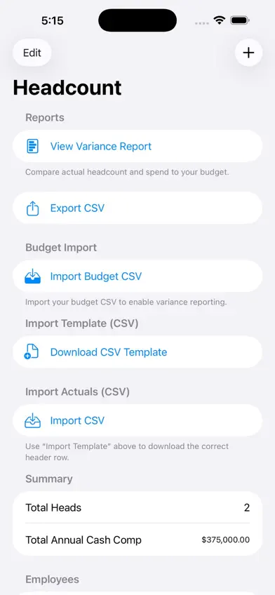 Head Count Manager screenshot 3