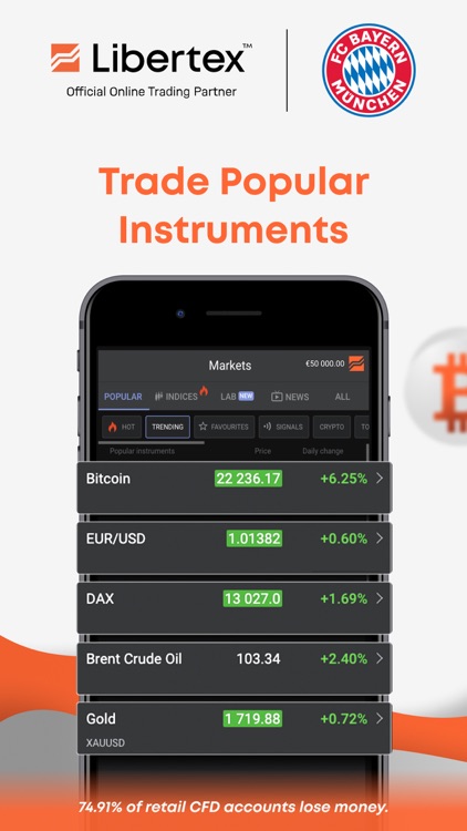 Libertex: Stocks & CFD Trading screenshot-0
