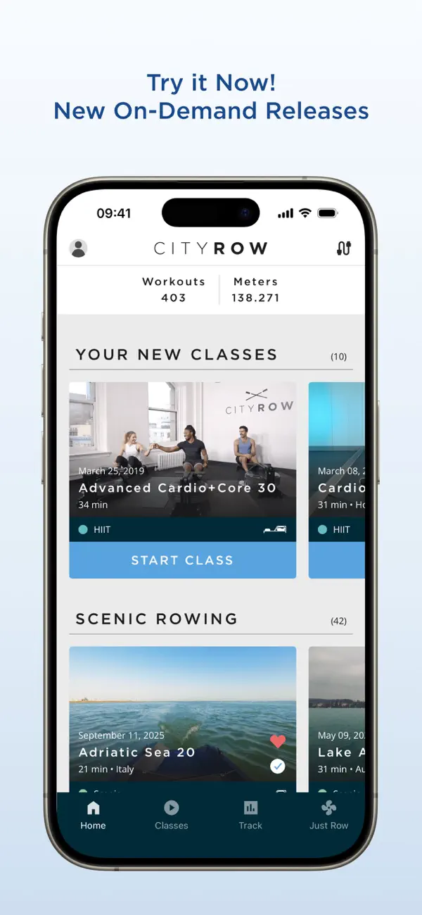 Screenshot #1 pour CITYROW: at home fitness