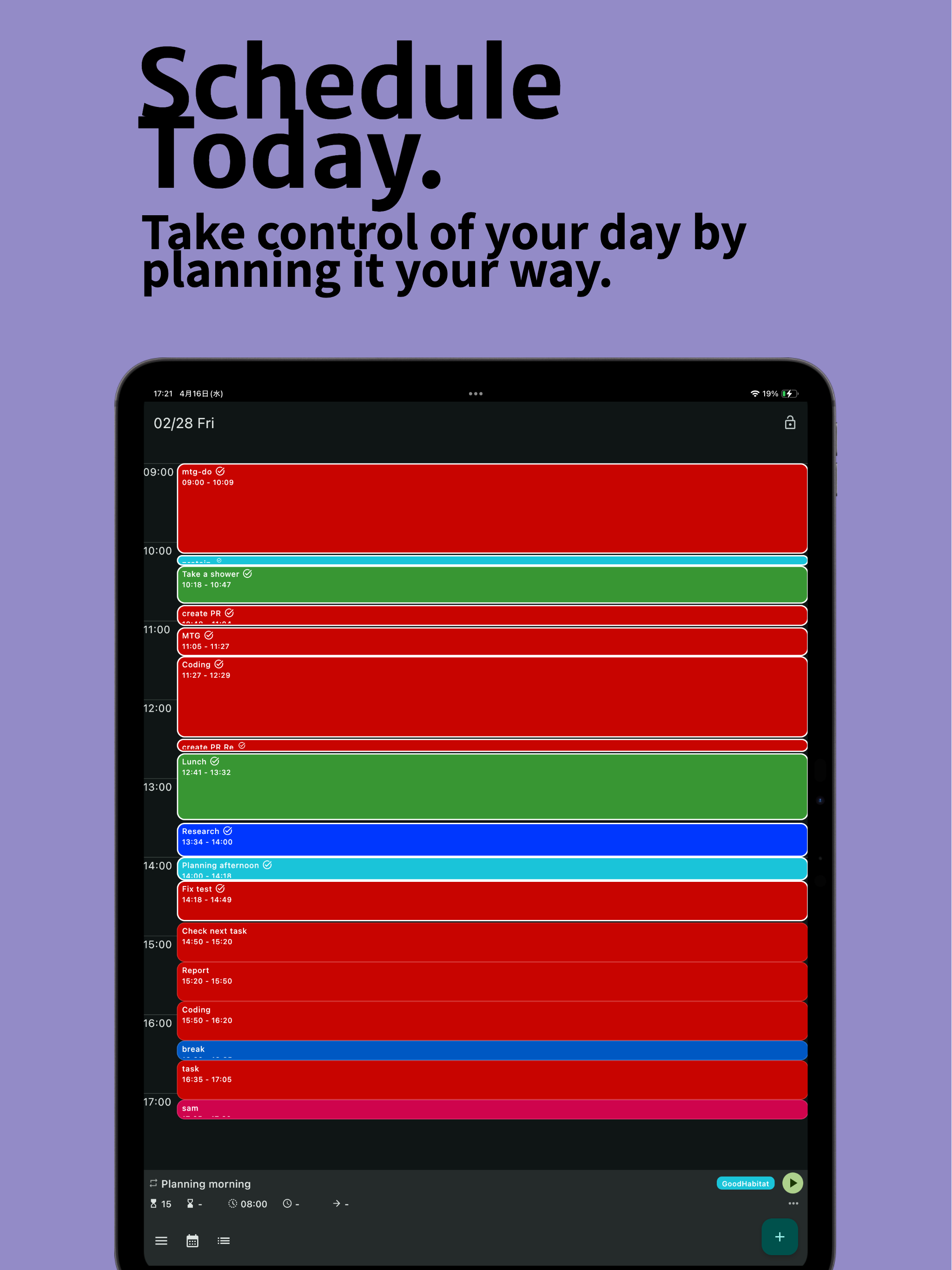 Timlin: Time Blocking Planner screenshot 10