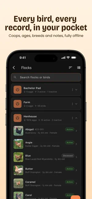 Feathrs: Chicken & Egg Tracker screenshot 2