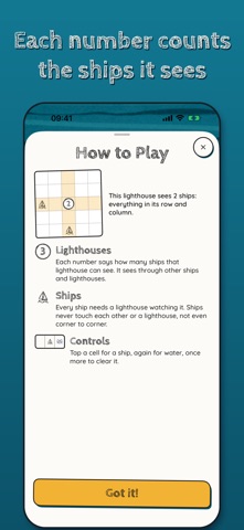 Lighthouses: Logic Puzzle Screenshot 2 of 7