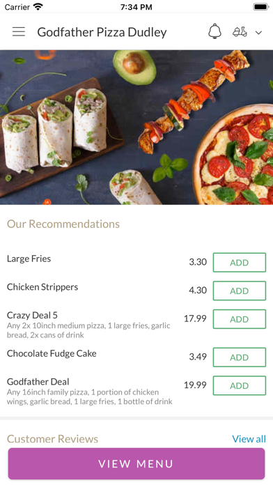 Screenshot #2 pour Godfather Pizza Dudley.