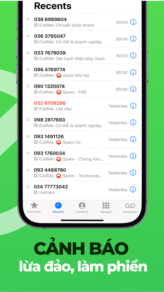 #2. iCallme-Nhận diện gọi lừa đảo (iOS) 由: iCallme