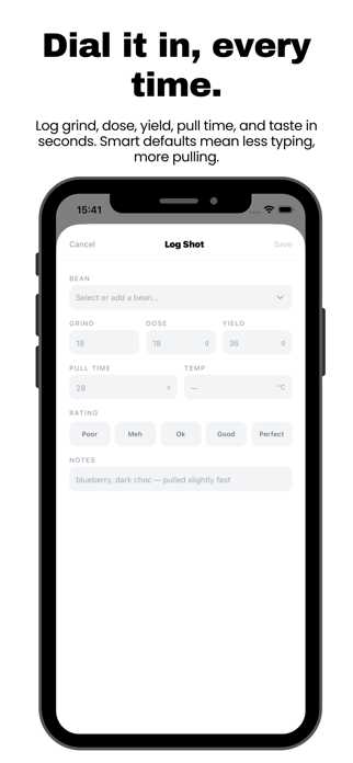Dialed - Espresso Logbook Screenshot 2 of 5