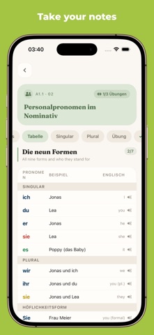 Goethe A1: German Grammar Screenshot 4 of 10