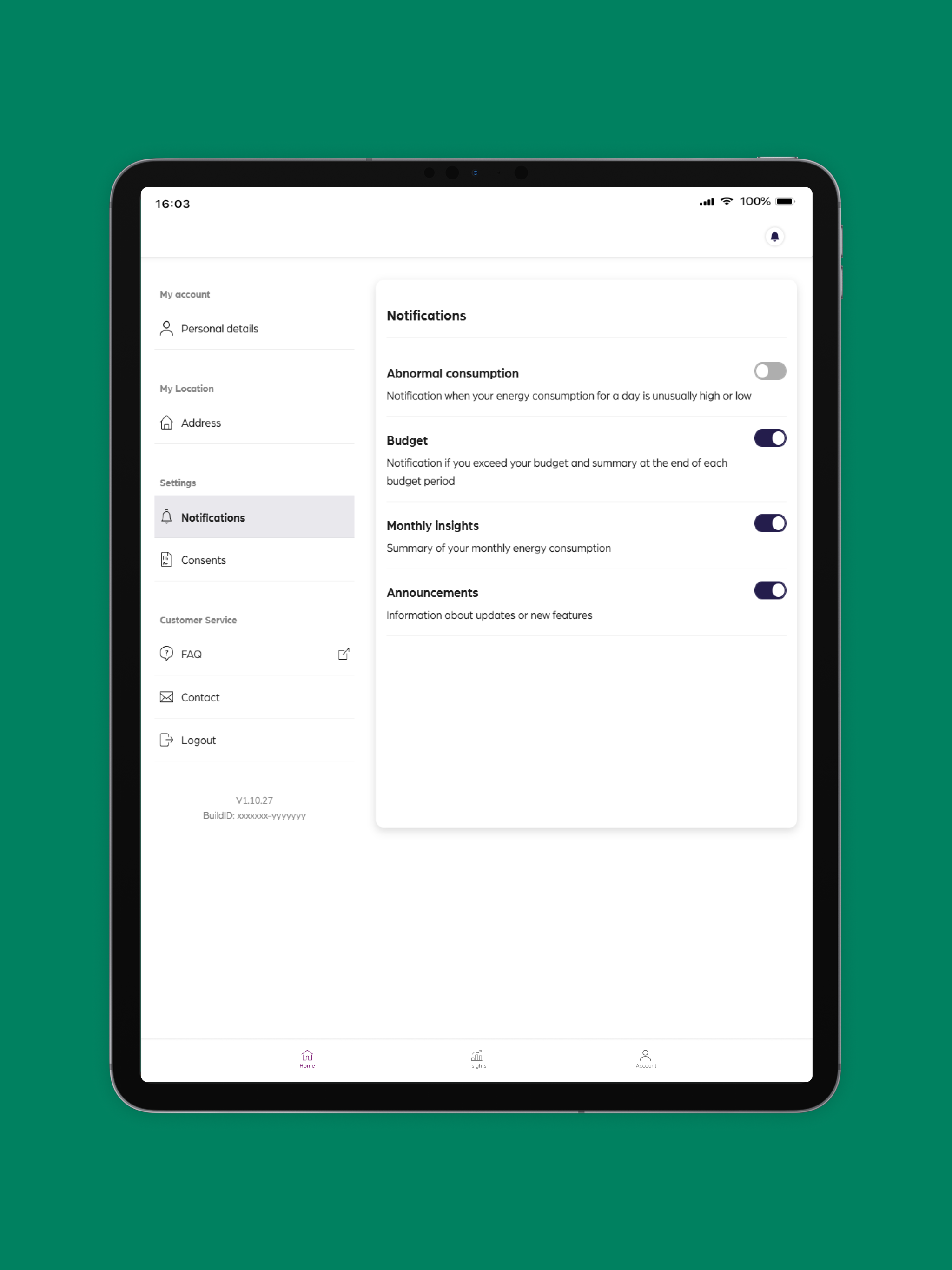 SMS Smart Energy Data