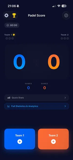 PadelScoreKeeper screenshot 1