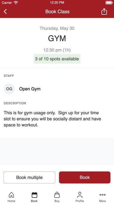 TAC Fitness & Wellness Center Screenshot