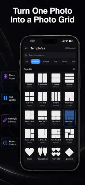 Feed Preview: AI Photo Grid screenshot 4