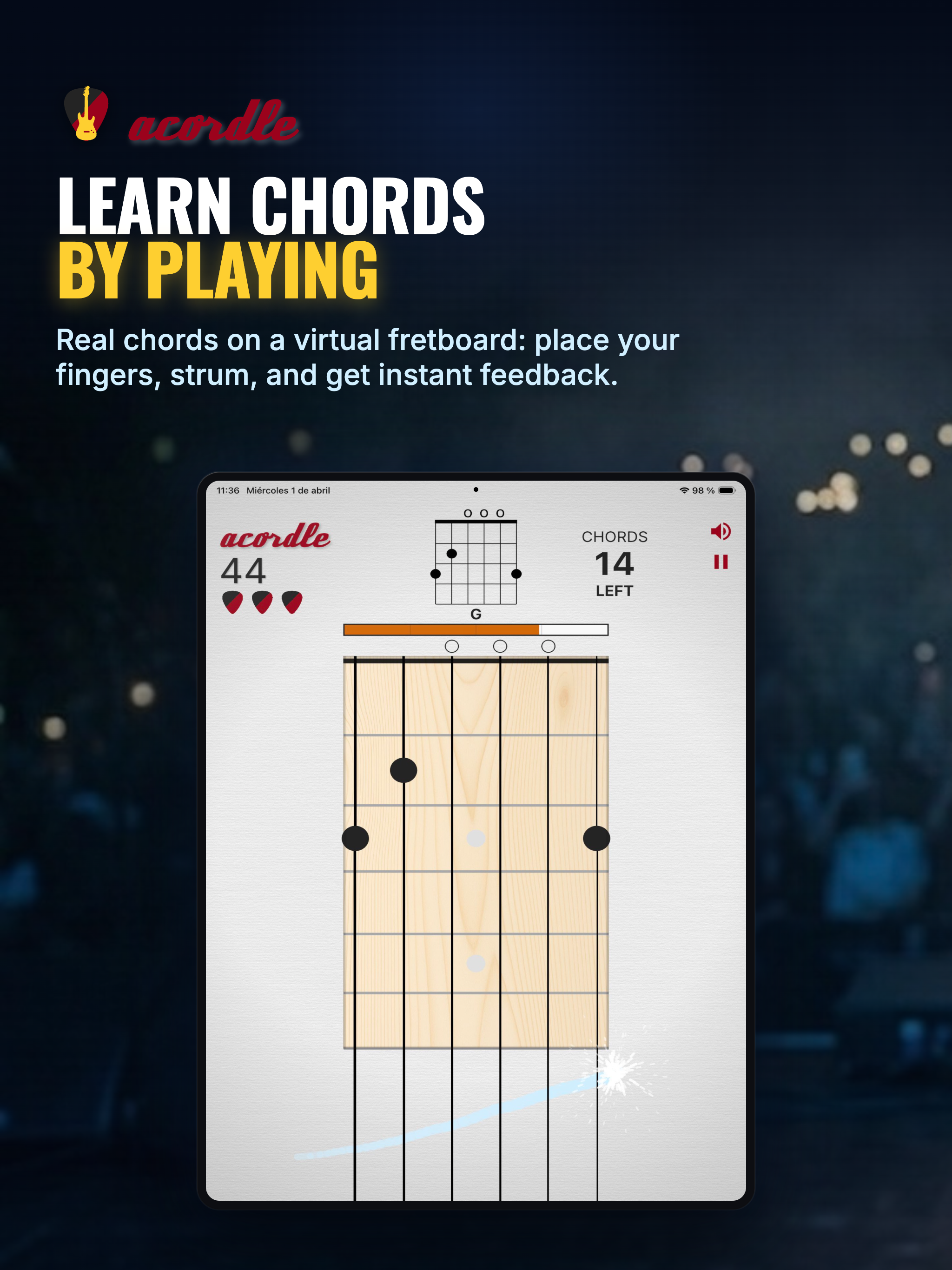 Acordle: guitar chord game screenshot 8