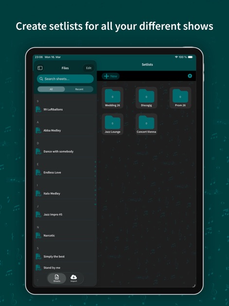 Leadsheet - Setlist Organizer - App de Música | MWM