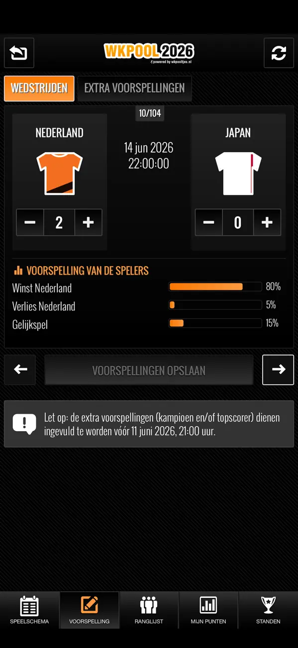 Screenshot #3 pour WK Pool 2026