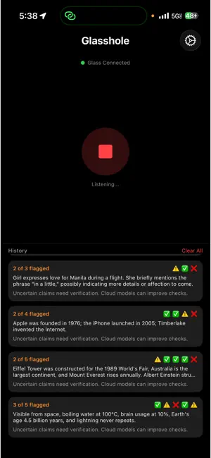 Glasshole AI for Google Glass screenshot 1