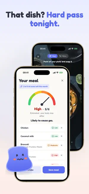 Rumbelly: FODMAP & Bloating screenshot 1