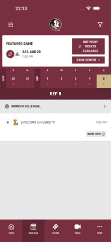 Florida State Gameday Screenshot 2 of 4
