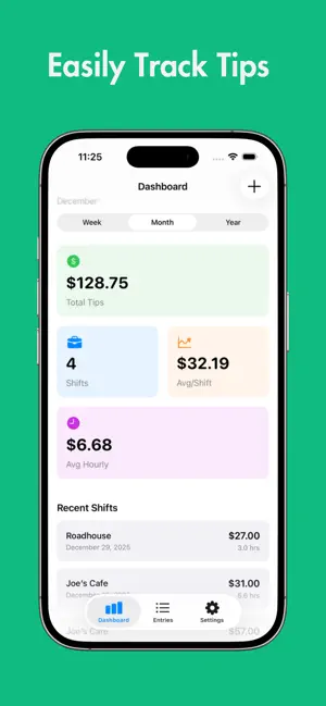 Tip Tracker: TipThat screenshot 1