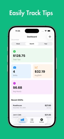 Tip Tracker: TipThat iPhone screenshot