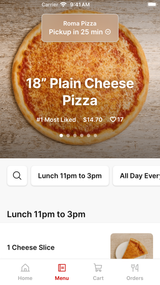 Roma Pizza-Surfside iPhone screenshot 2 - Food & Drink app